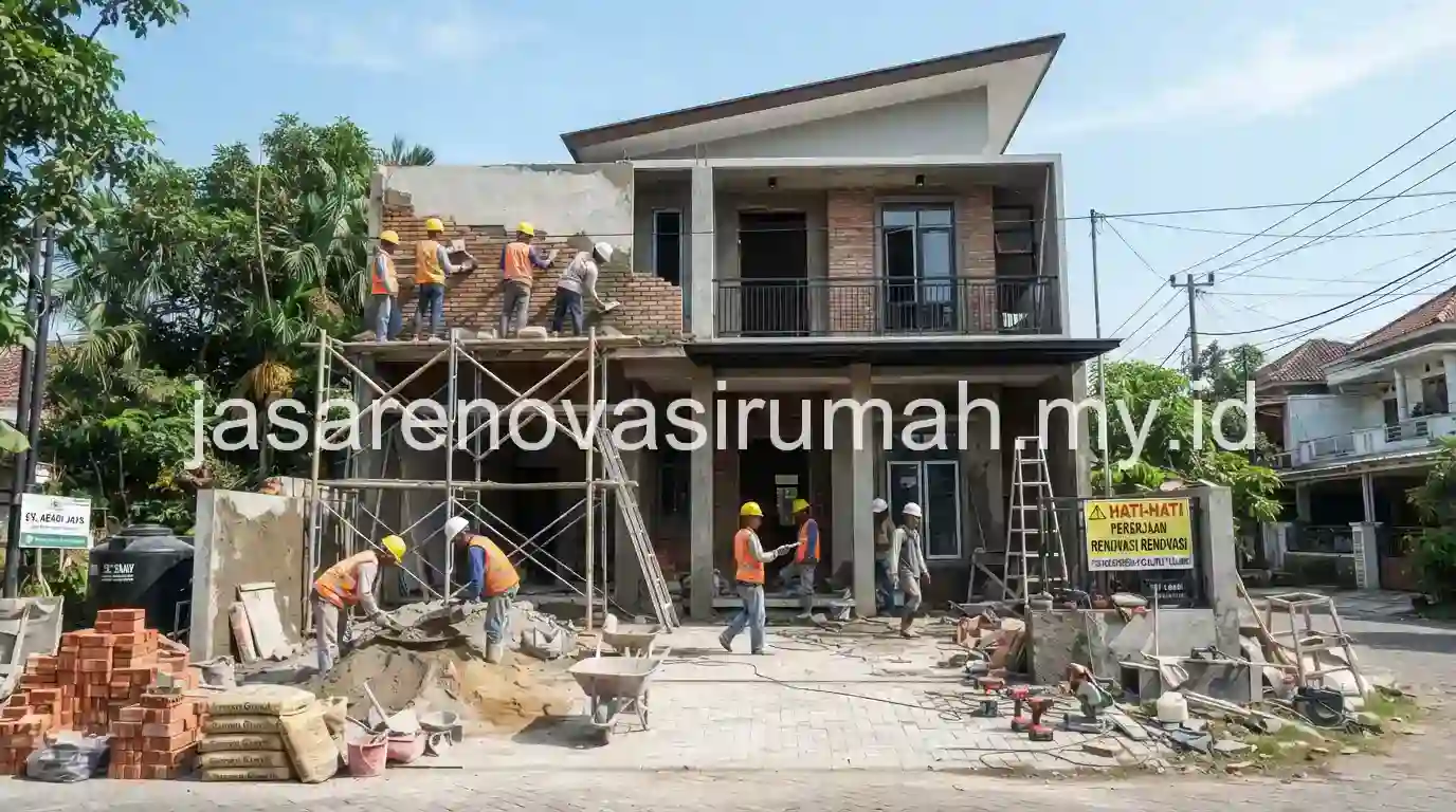 Ilustrasi borongan renovasi rumah per m2 di Surabaya