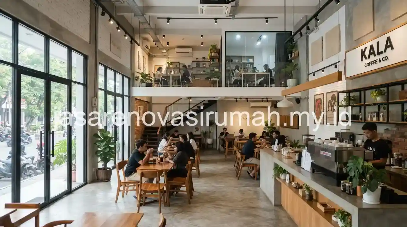 Fit-out interior ruko di kawasan Tegalsari Surabaya