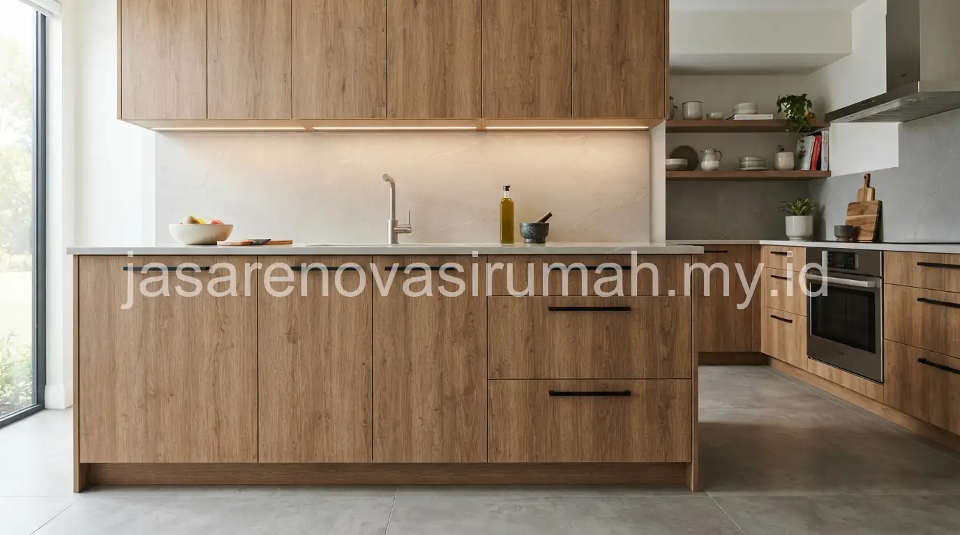 Kitchen set multiplex lapis HPL anti-rayap