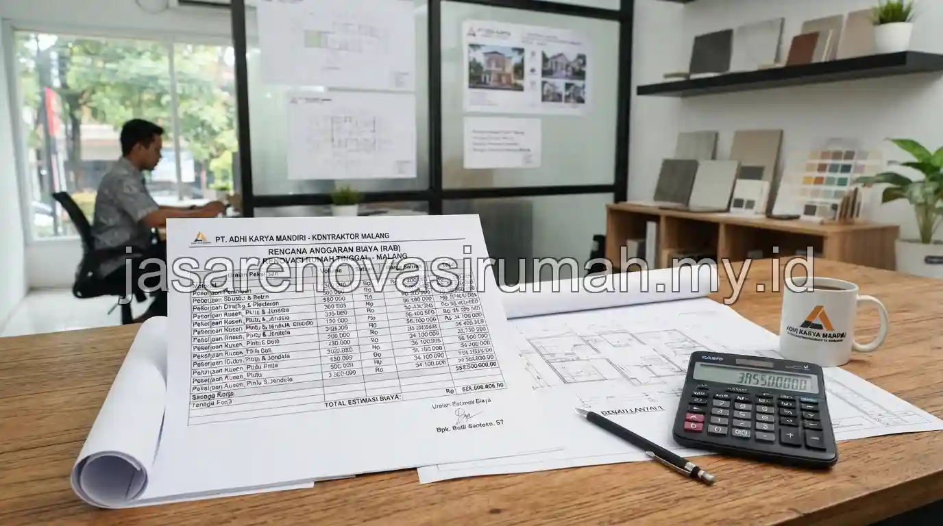 Contoh RAB renovasi rumah di Malang