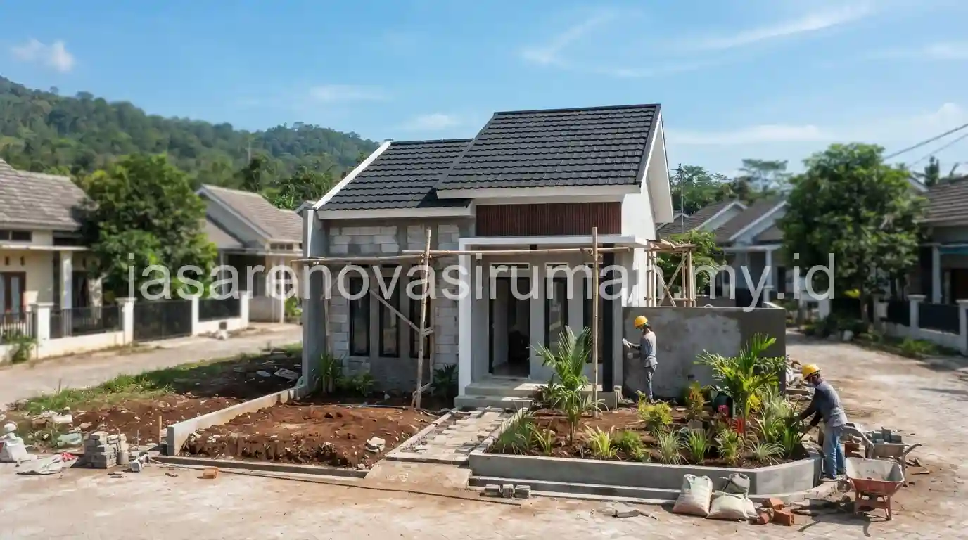 Renovasi rumah subsidi di kawasan Pakis Malang