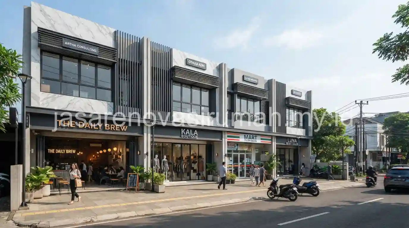 Proyek pembangunan ruko 3 lantai di Kelapa Gading
