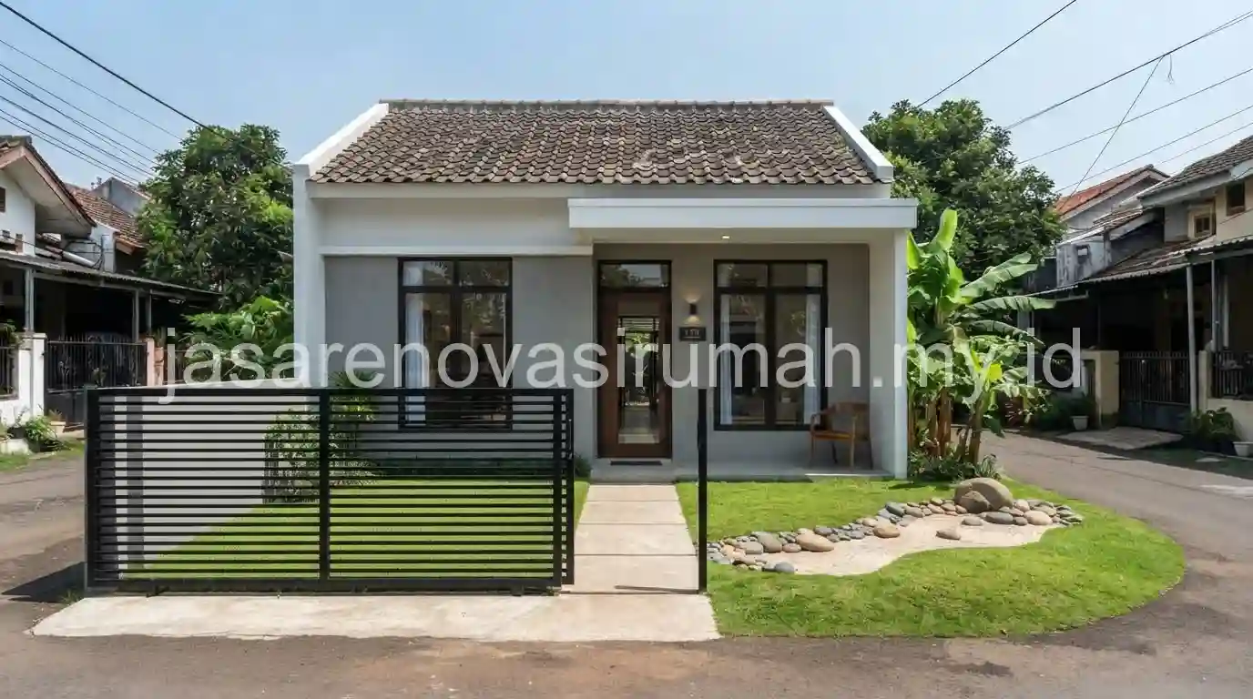 Foto sebelum dan sesudah renovasi rumah di Serpong