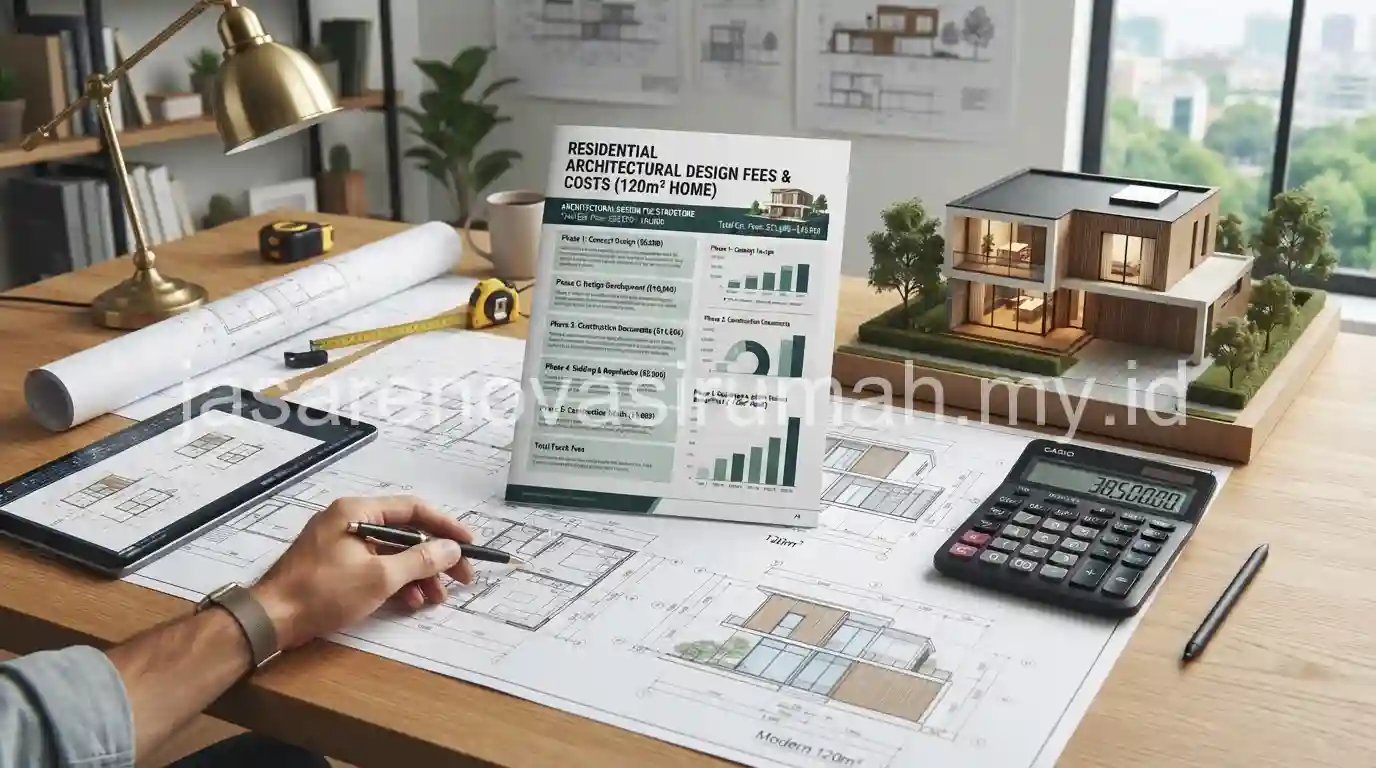 Tabel persentase tarif arsitek berdasarkan standar IAI